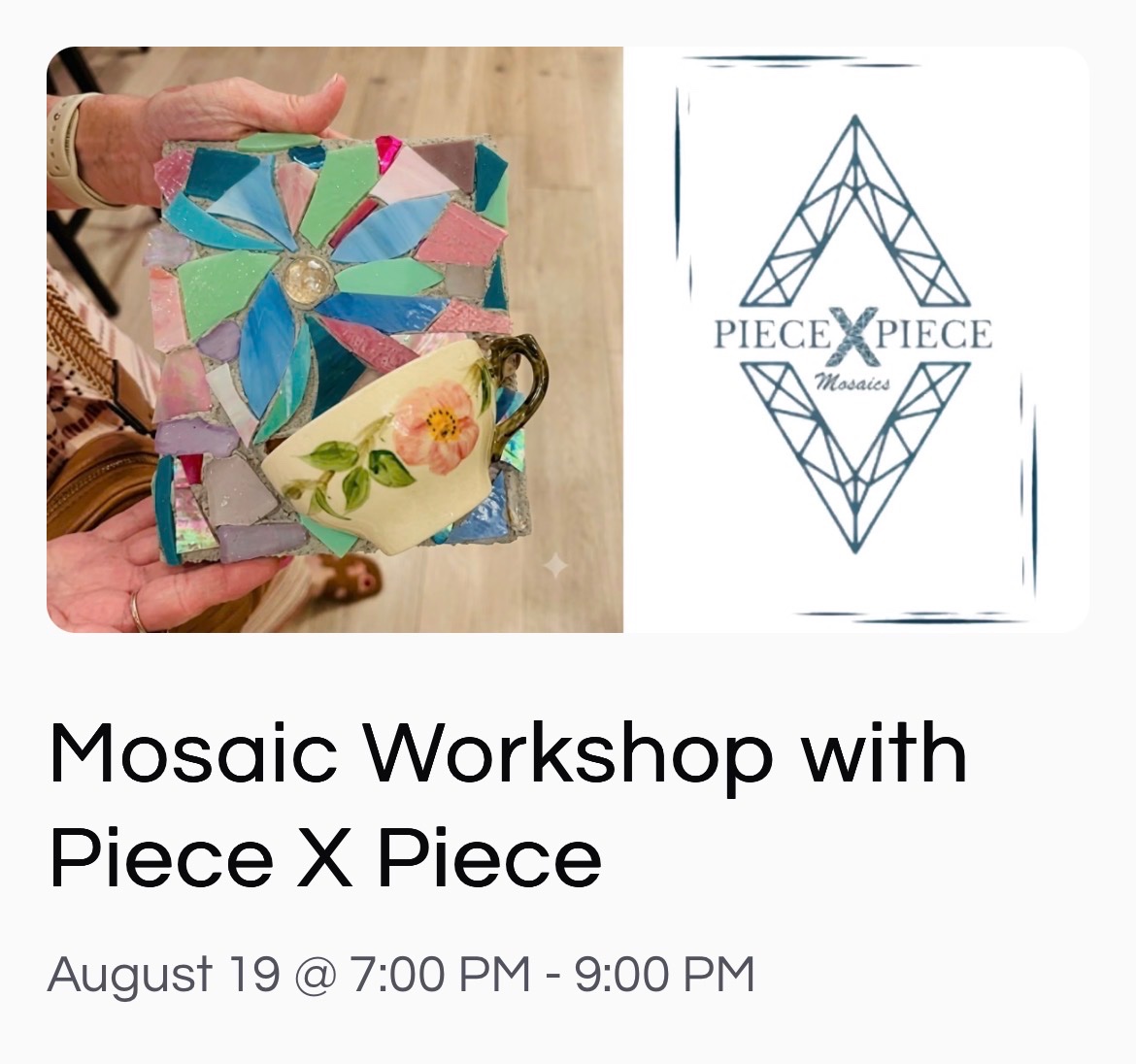 Beginners Mosaic Workshop