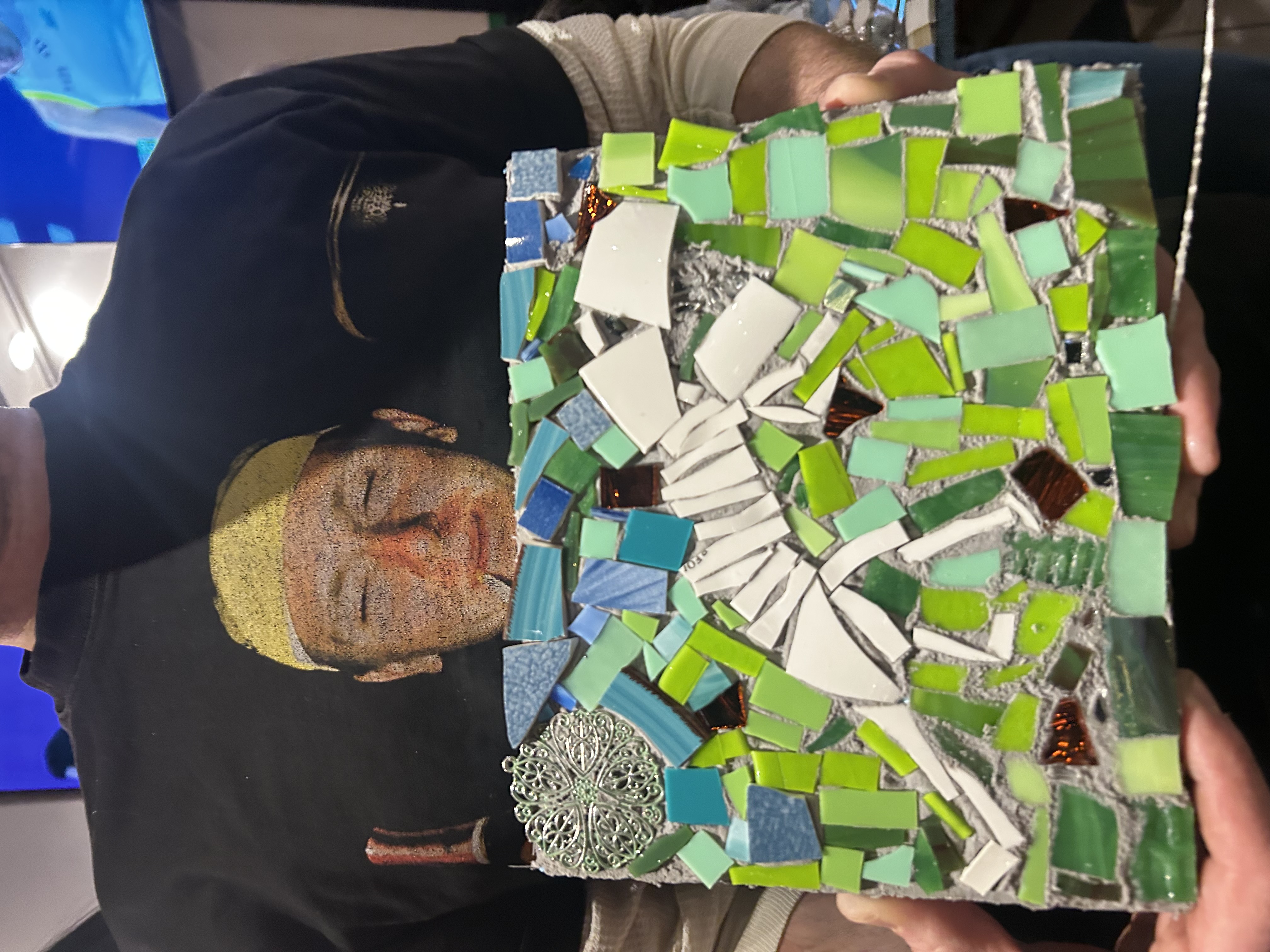 Finished mosaic piece